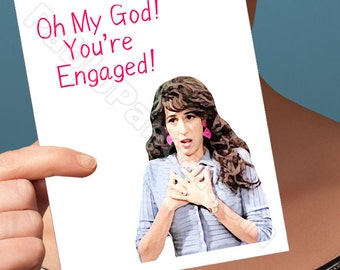 Friends Tv Show | Engaged Card | Friend Janice Engagement Best Friend Gift Youre My Lobster Gift For Husband Best Friend Personalized Gift
