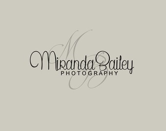 Digital Photography Watermark - Initials - Black - Monogram - Premade Logo - Premade Brand - Photography Brand - Premade Photography Logo -
