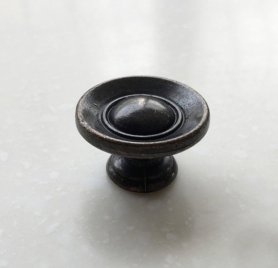 Vintage Knob Knob Dresser Knobs / Antique Bronze