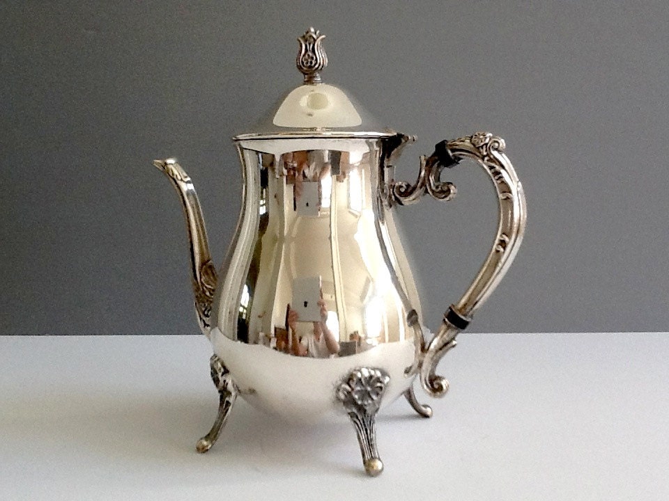 Mid Century Leonard Silver Plate Teapot Silver Plate Tea or