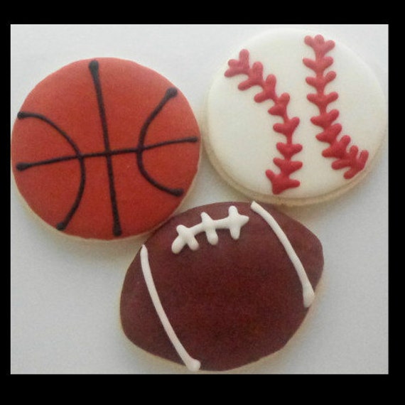 12 Sport Cookies Football Sugar Cookies Kids by
