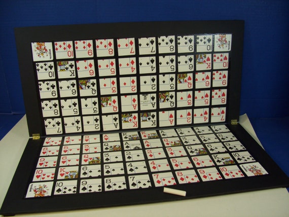 sequence board game wooden
