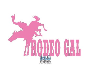 RODEO GAL vinyl sticker Western Rodeo Boy Car Truck Window