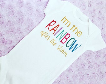 Rainbow baby shirt. Rainbow baby. Baby rainbow. Rainbow after storm.