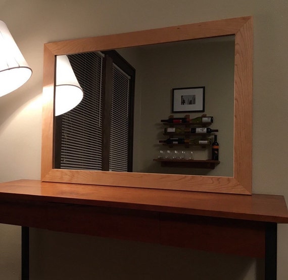 Items similar to Wood Framed Mirror on Etsy