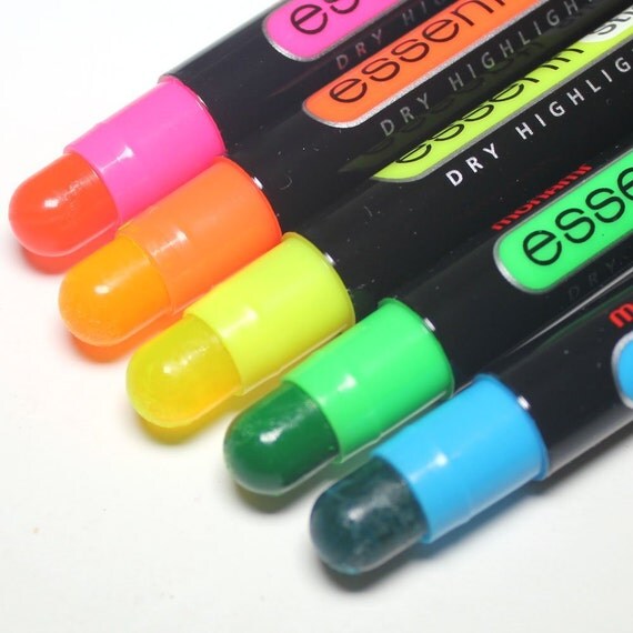 5 Monami No Bleed Dry Highlighters Essenti Liner Korean