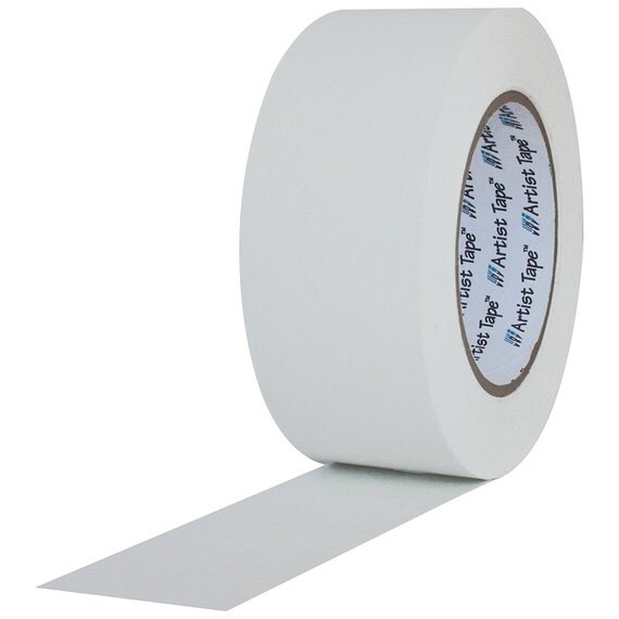 3/4 Inch White ARTIST TAPE Flatback Printable Paper Board