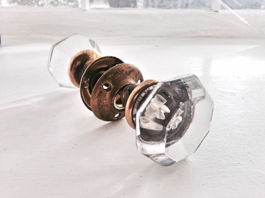 Antique Mercury Glass Door Knobs Set / by MadisonMarketHouse