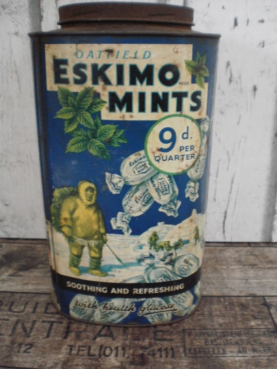 Eskimo mints tin Oatfield sweets