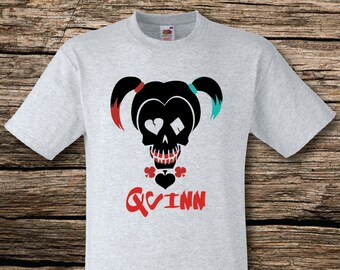 Children's Harley Quinn T Shirt, SS, Perfect Gift, Birthday Gift, Christmas Gift, Soft Crew Neck, Unisex Tee Shirt