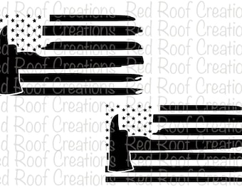 Thin Red Line vector, Thin Red Line svg, American Flag svg, Firemen Flag svg, Support Our Red Families, Thin Red Line Decal, Fireman svg