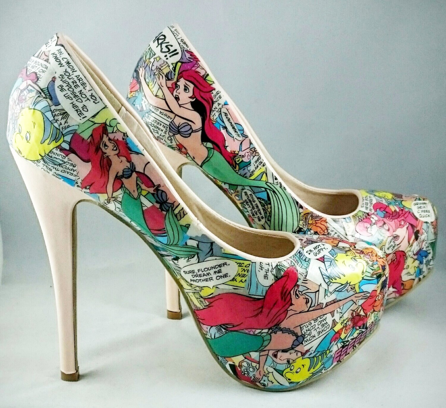 disney clear heels