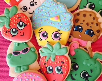 Shopkins Cookies, Shopkins Party, Shopkins Birthday Party Favors, Shopkins Cake,