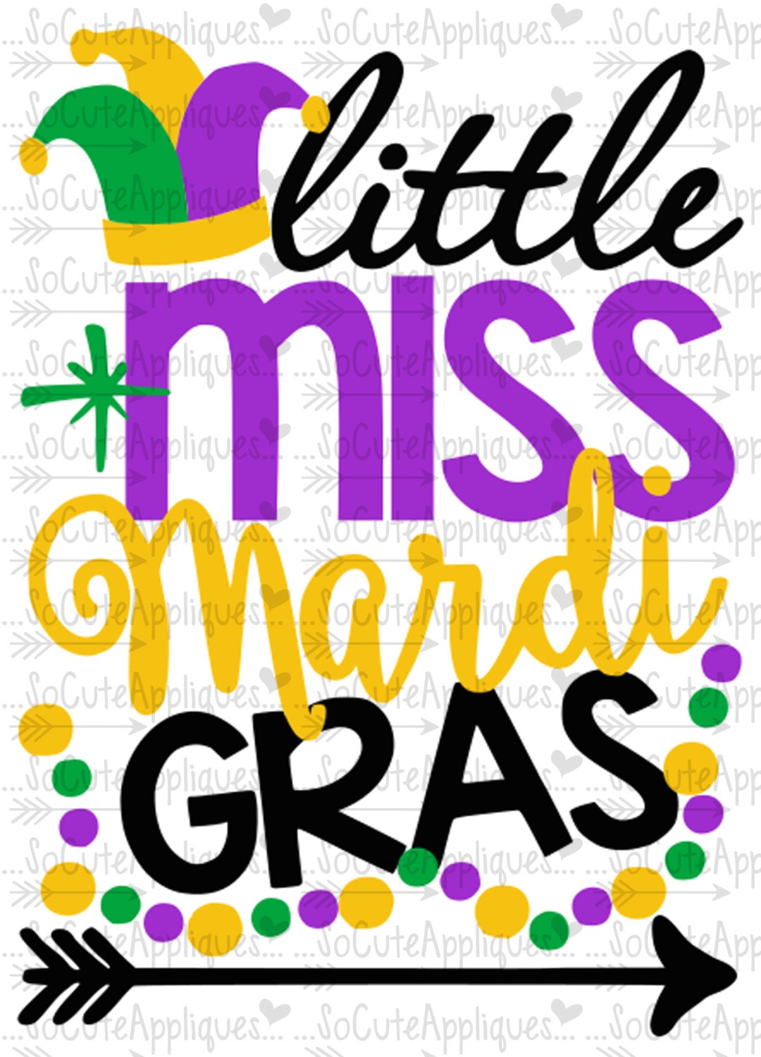 Download Mardi Gras SVG Cut file Little Miss Mardi Gras svg