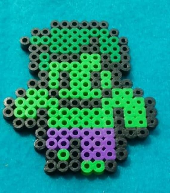 Perler bead design The Hulk MervelAvengers by WildCardWhimsys