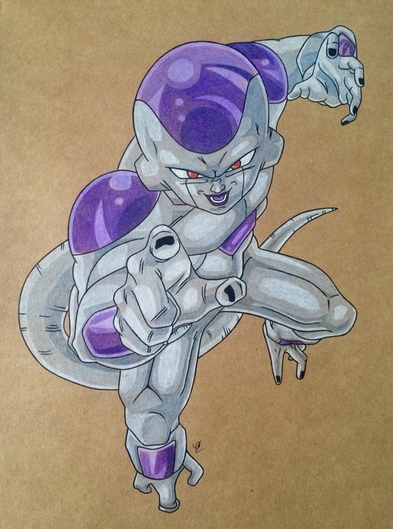 Dragon Ball Z purple and white final form by KSIllustrations