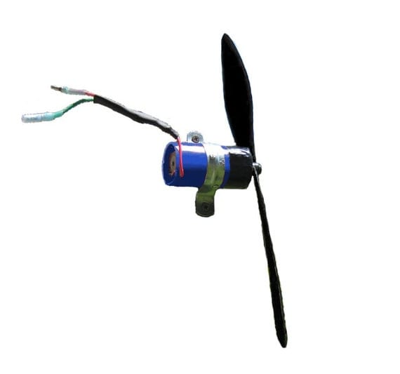 Kinetic Science Sculpture 12 volt Home Wind Mill Turbine Blue Edition