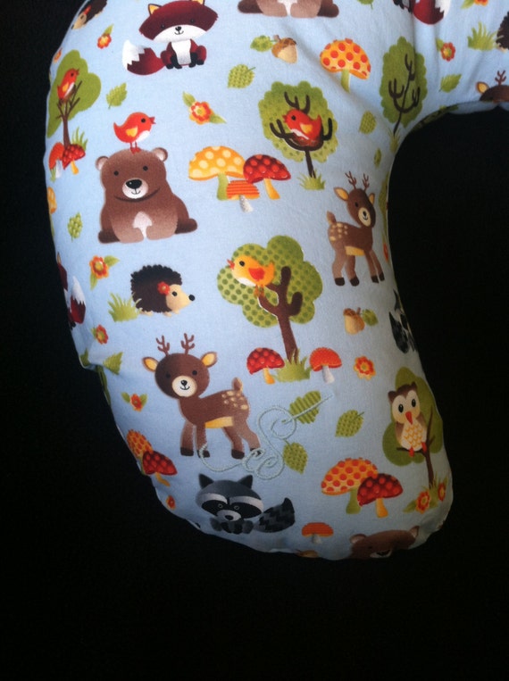 Forest Animals Nursing Pillow Cover Boppy by CaseysConcoctions