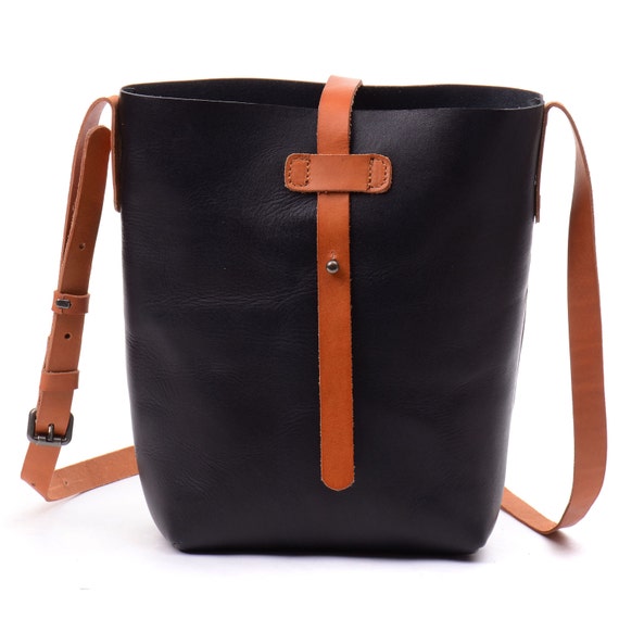 black and orange tote