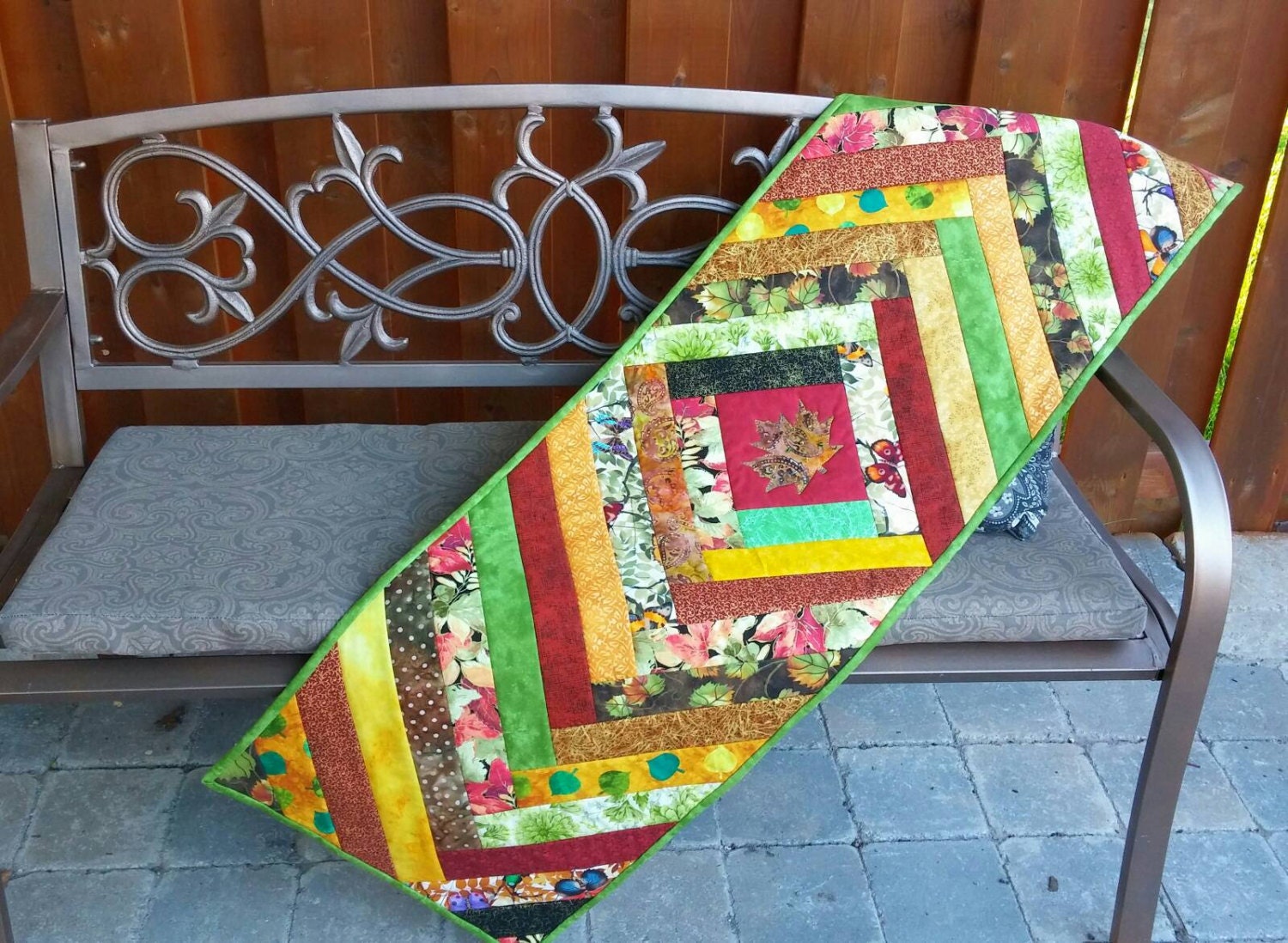 Quilted Table Runner Canada 150 Thanksgiving Runner Harvest