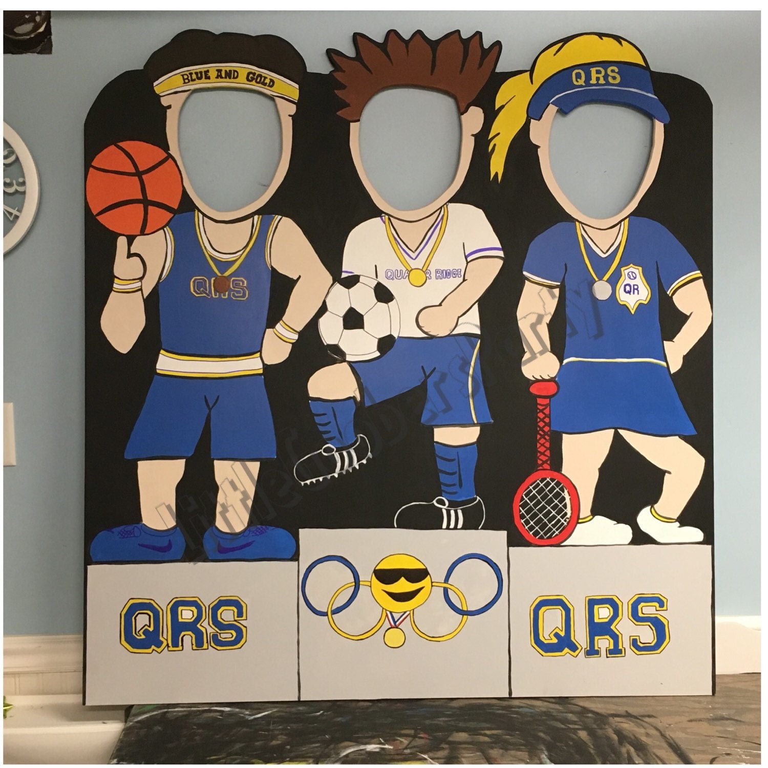 Olympic Photo Booth CutOut WOODEN / Outdoor Decoration and