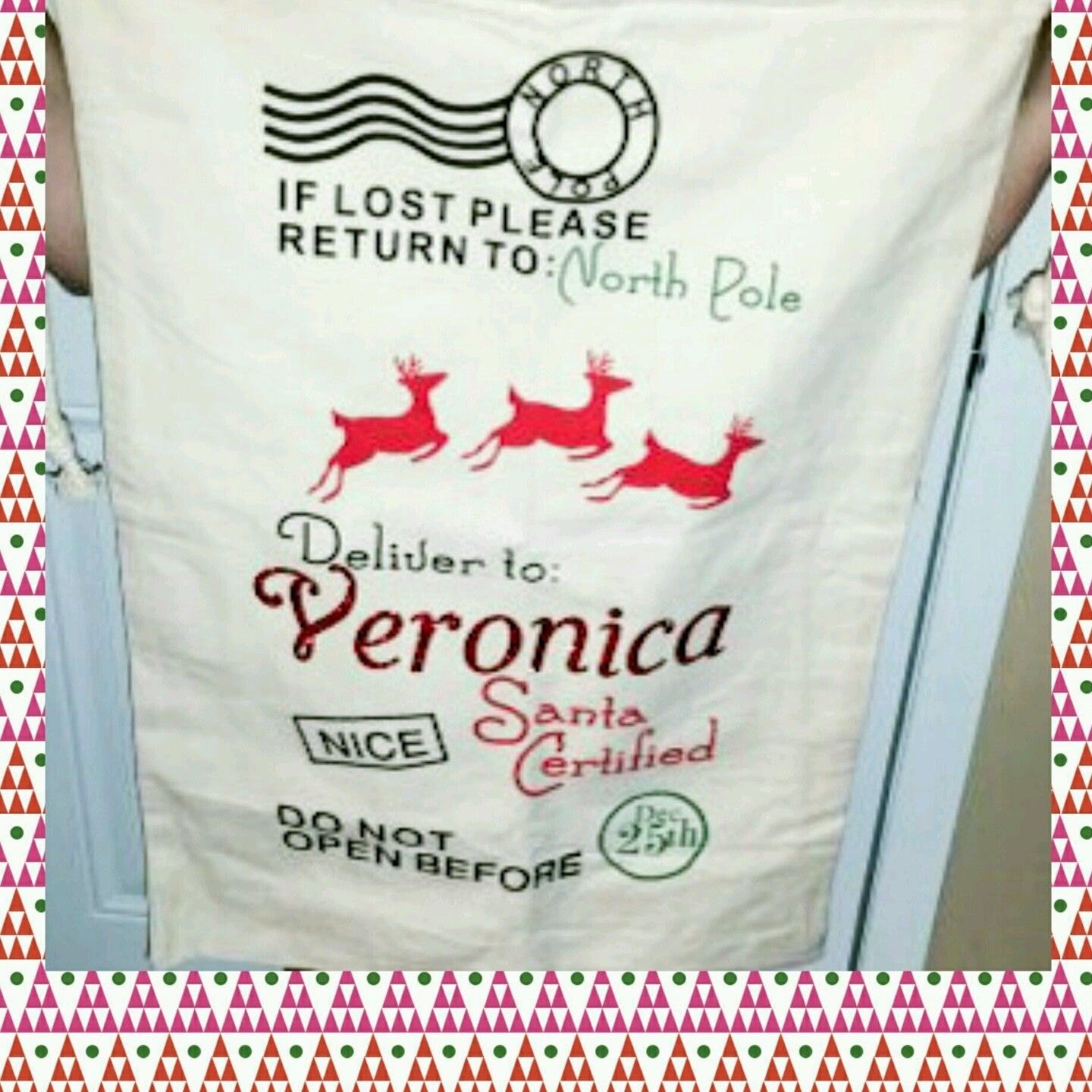 personalized santa sack christmas gift bag name by personalized santa sack christmas gift bag name by