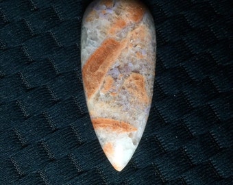 Turkish Purple Jadeite and Orthoclase Included Quartz Freeform Cabochon! A Very RARE and Unique Jewel!!! 83ct.
