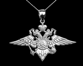 Russe Uniforme Militaire Aigle Insigne Métal