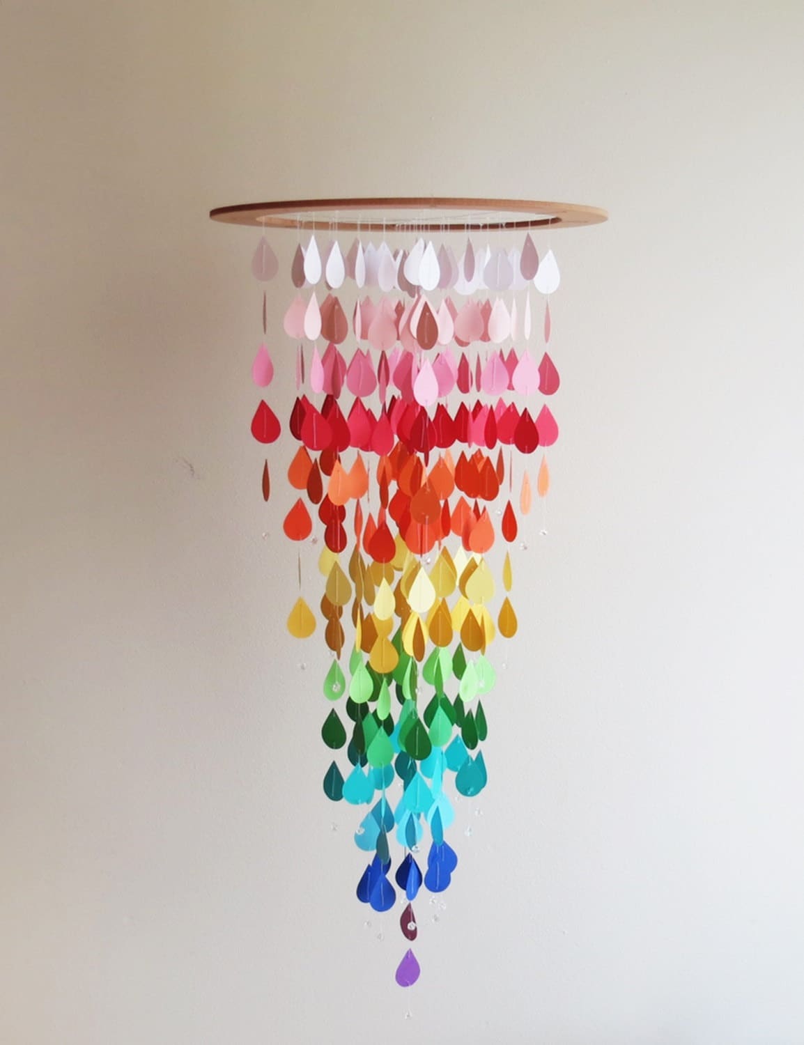 Colorful Rain Mobile Hanging MobileHandmade Raindrop