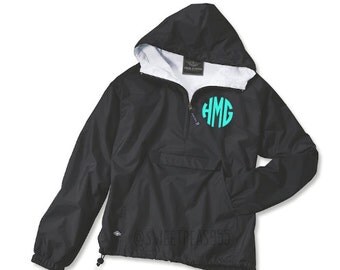 Monogram Wind Breaker Pullover, Rain Jacket Pullover, Charles River Pullover