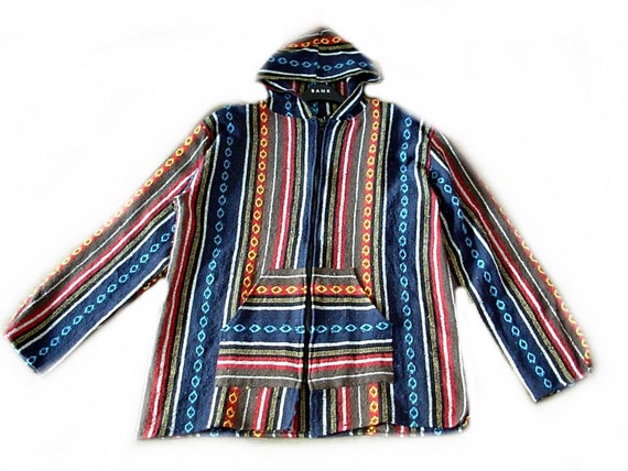 Baja festival hippie jacket / Cotton zip by Festivalfashionstall