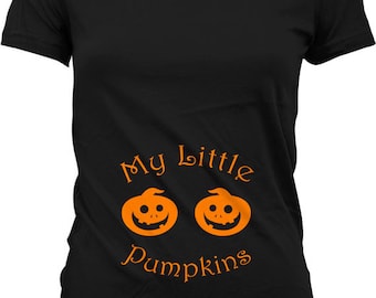 Pregnancy Halloween Costume Twins Halloween Pregnancy Shirt Halloween Twin Pregnancy Announcement Shirt Gifts For Pregnant Women Ladies 495C