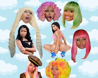 Nicki Minaj Expressions Sticker Pack 8 ct 2 x 1.5" - Nicki Minaj - Nicki Minaj Stickers - Nicki - Nicki Minaj Gift - Notebook Stickers