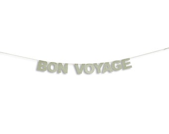 BON VOYAGE Banner, Bon Voyage Garland