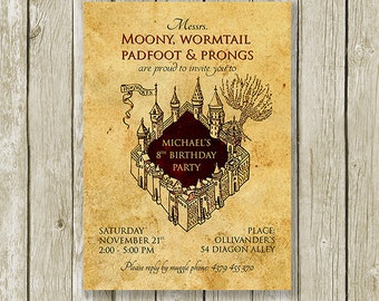 harry potter invitation – Etsy