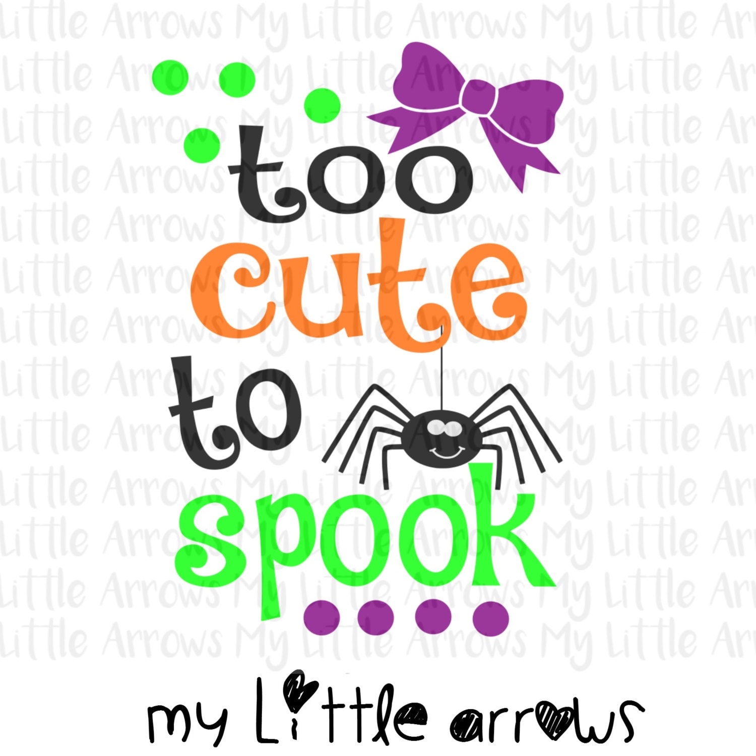 Download Too cute to spook halloween SVG DXF EPS png Files for