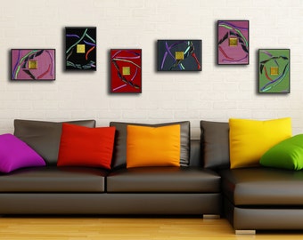 Wall Art Sets For Living Room 6 piece wall art set | etsy Wall Art Sets For Living Room 6 piece wall art set | etsy