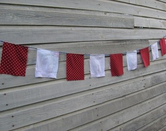 Valentines Day Decor, Love Banner, Prayer Flags, Gypsy Decor, Hippie Bunting, Festival Flag, Gypsy Bunting, Boho Flag, Wedding, Upcycled