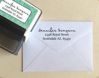 Personalized Stamp, Address Stamp, Self Address Inking Stamp, Monogram Return Address Stamp, Personalized Stamper