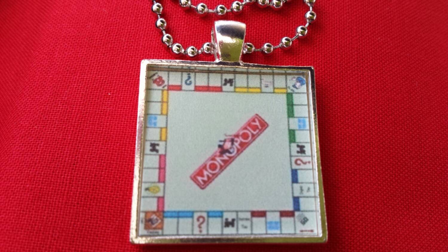 MONOPOLY BOARD GAME Jewelry Necklace Pendant Gift