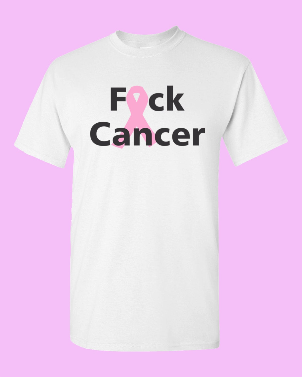 Fuck Cancer Survivor Survived Breast Cancer Unisex Mens Womens