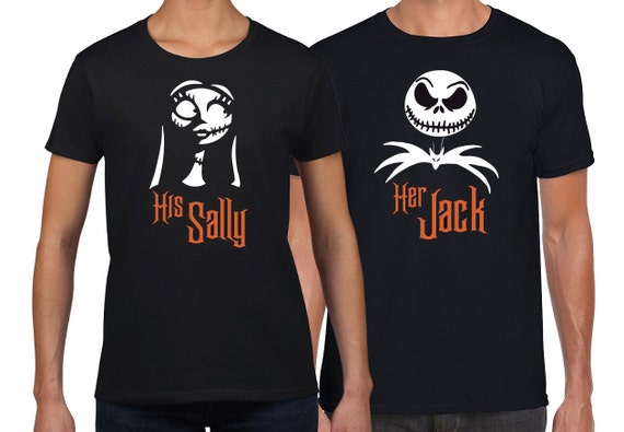 jack and sally couples shirts