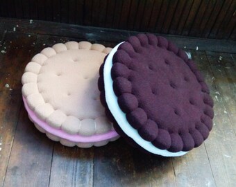 SANDWICH COOKIE Pillow- Designer Pillow - Decorative Pillow-Home Decor- Accent Pillow