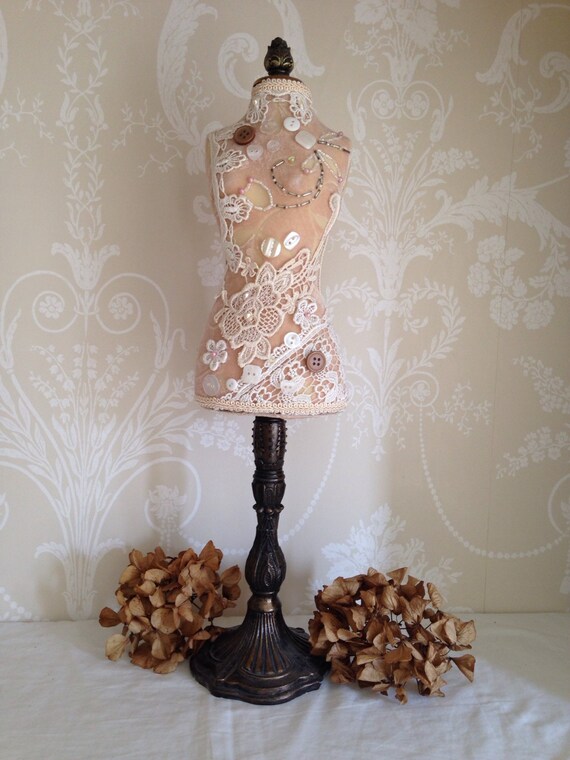 Mannequin Jewelry Display Stand, Vintage Jewellery Organizer, Mannequin