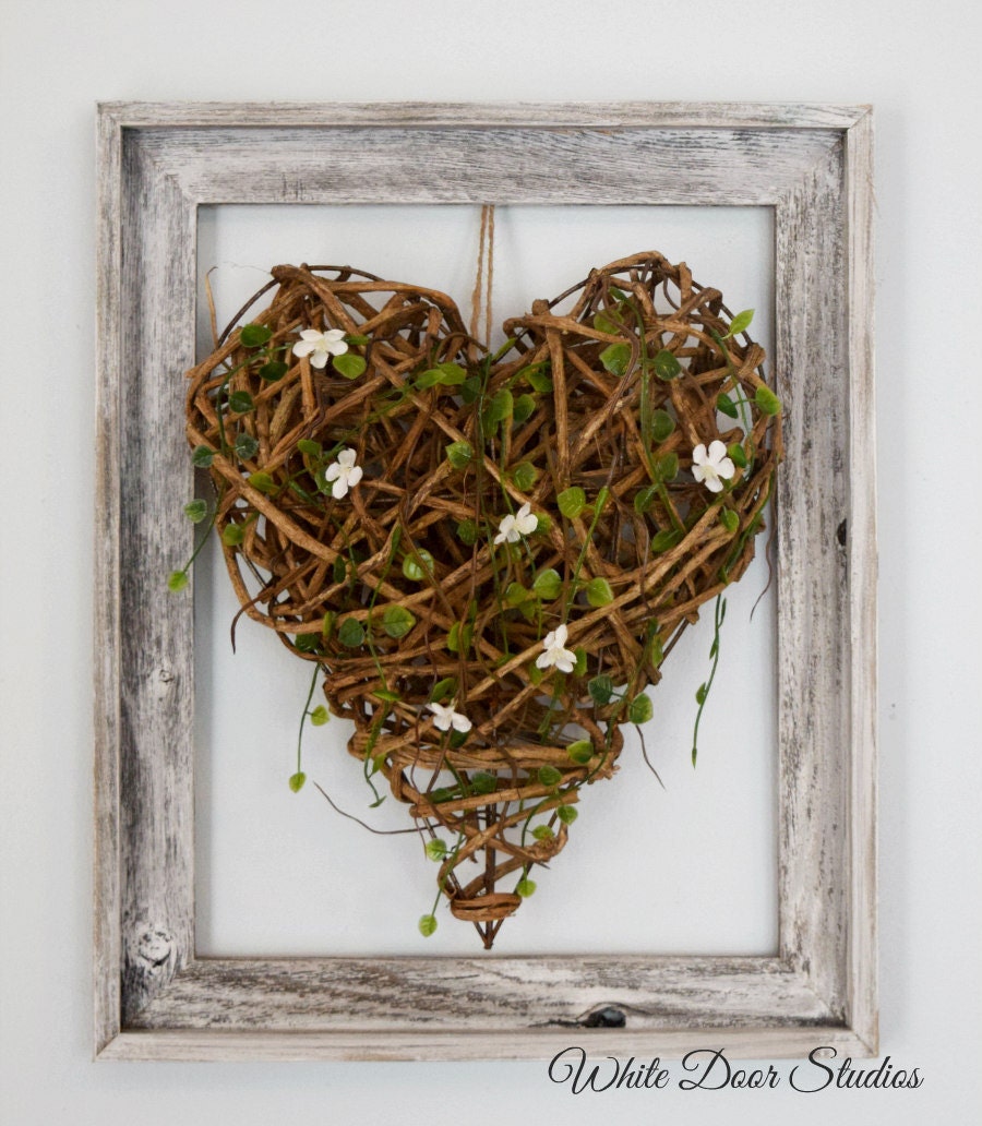 Wood Heart Wall  Decor  Rustic  Wall  Decor  Farmhouse Decor 