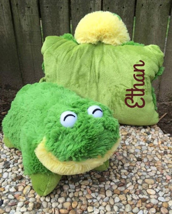 mini frog pillow pet