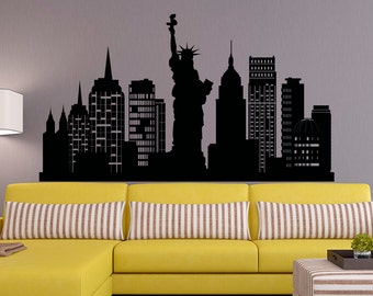 New York City Wall Art new york wall decal | etsy New York City Wall Art new york wall decal | etsy