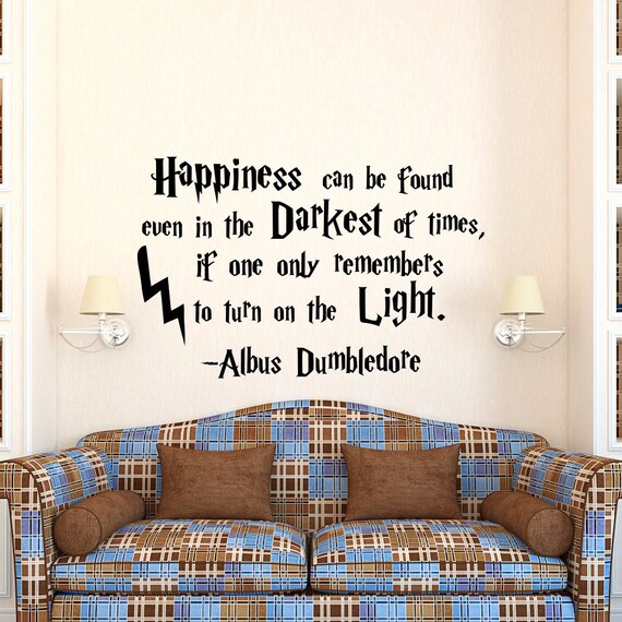 Harry Potter Wall Decal Stickers Happiness Can Be Found Even