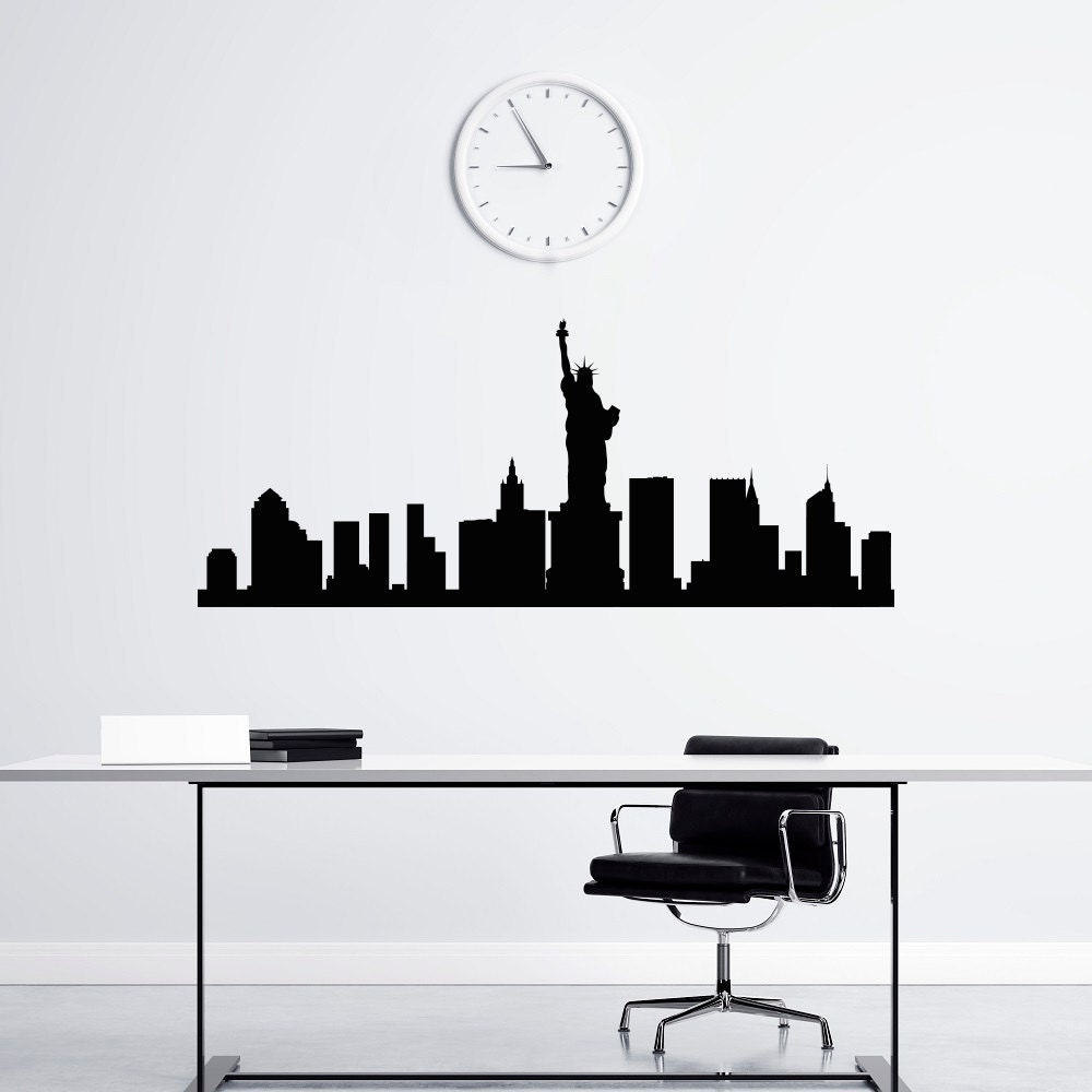 New York Skyline Wall Decal Vinyl Stickers NYC Skyline City
