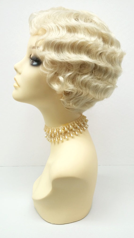 1920s Style Short 613 Blonde Finger Wave Wig by - Finger Wave Hairstyles 1920s Style Short 613 Blonde Finger Wave Wig by - Finger Wave Hairstyles